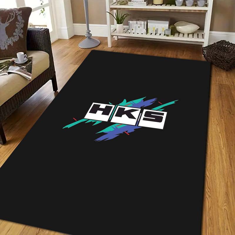 Outdoor Sport Area - 3D Racing H-HKS Druckteppich, rutschfester Bodenteppich,
