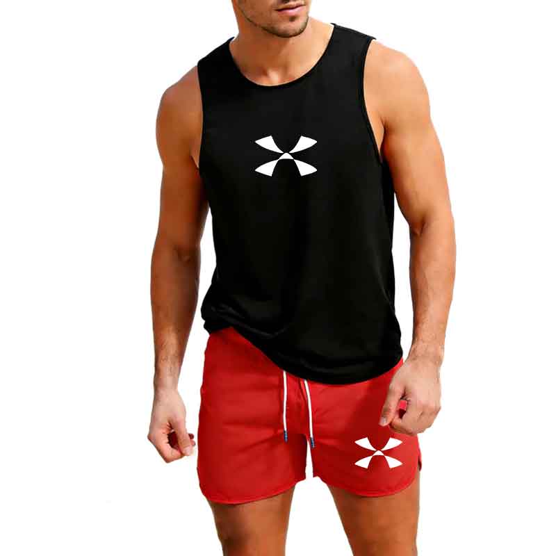 Outdoor Sportswear - Outdoor-Jogging-Sportbekleidung für Herren, Weste + Shorts,
