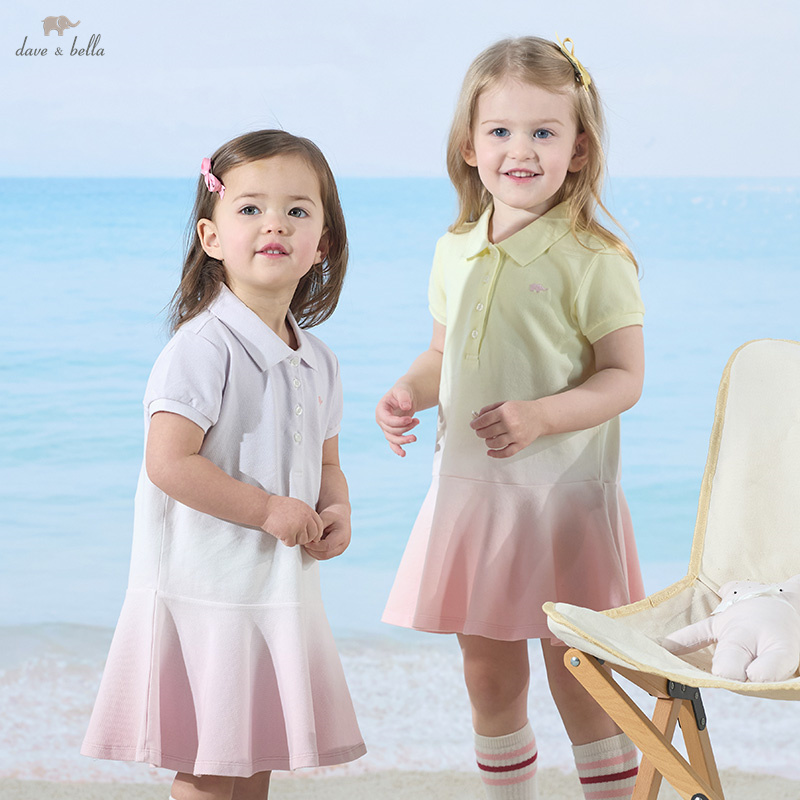 Outdoor Sport Dress - Dave Bella Mädchen Baby Kurzarm Polokleid