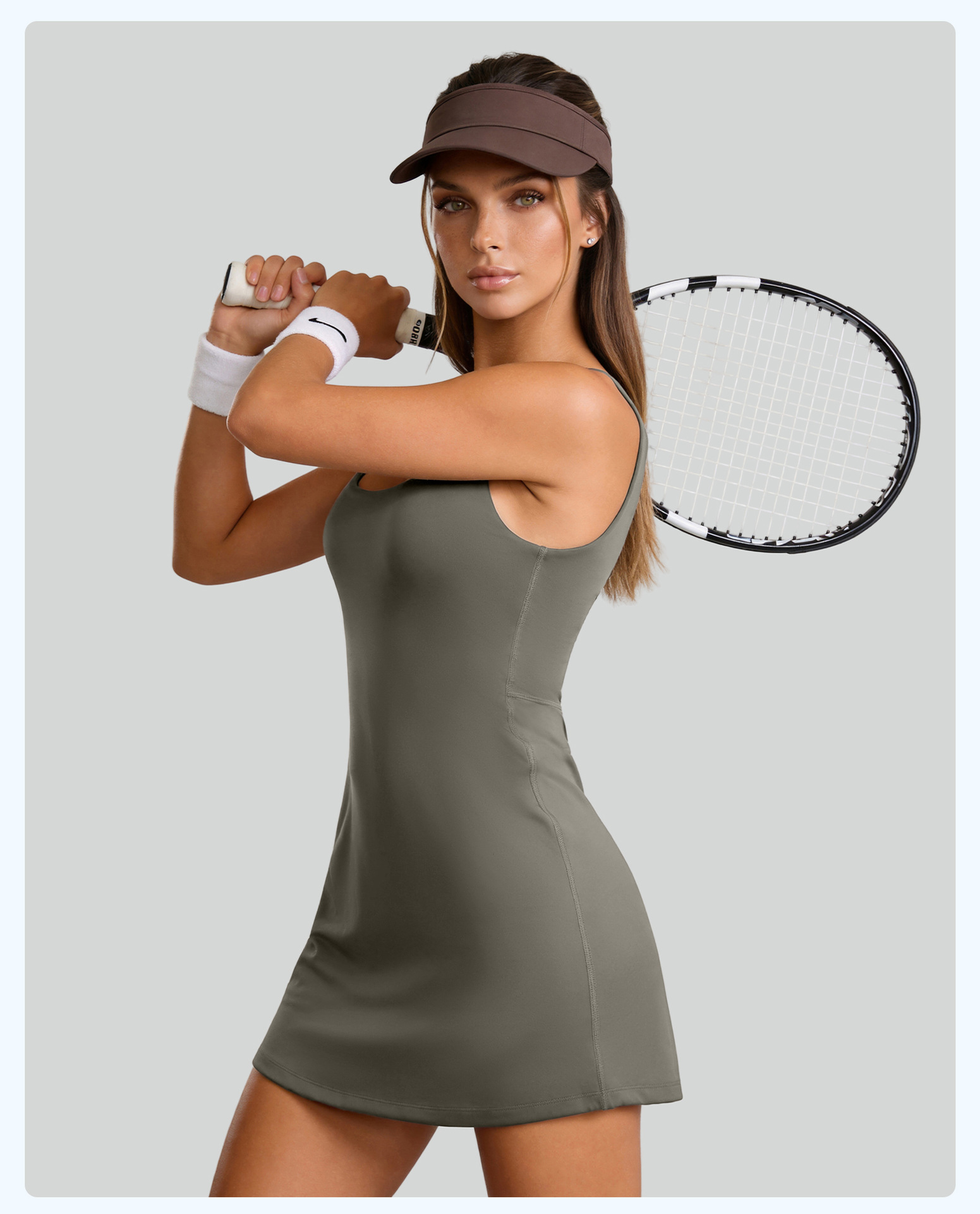 Outdoor Sport Dress - Neues Damen-Yoga-Kleid mit Brustpolster, einteiliges Sport-Tenniskleid